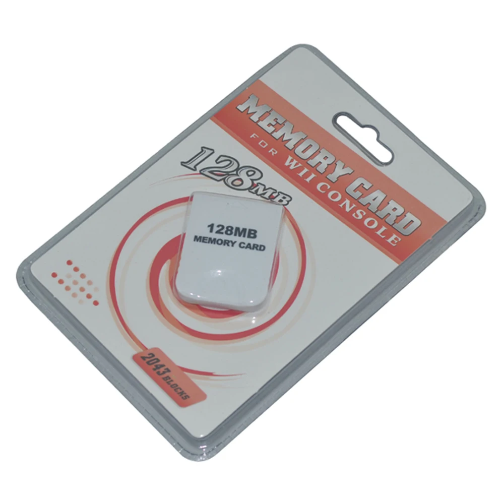Tarjeta de almacenamiento de memoria para Wii, protector de alta calidad para GameCube, NGC, regalo de Navidad, 128MB, 10 piezas por lote - imagen 2