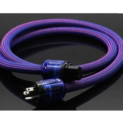 Cable alimentación Hifi cobre rojo puro conector AMP para audio y CD