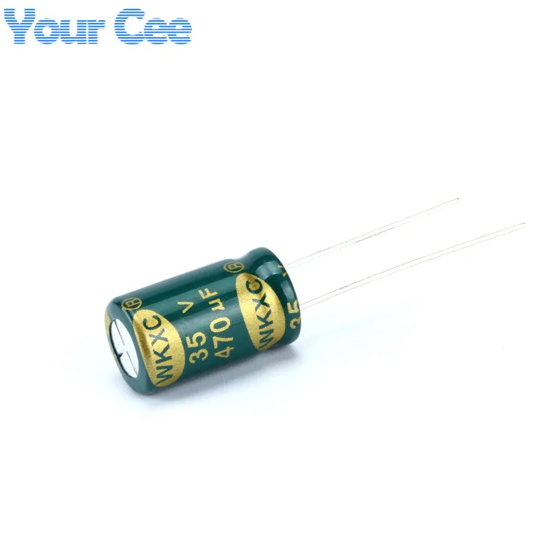 Condensadores electrolíticos de aluminio, alta frecuencia, 35V, 470UF, 10x17mm, 20 unidades - imagen 2