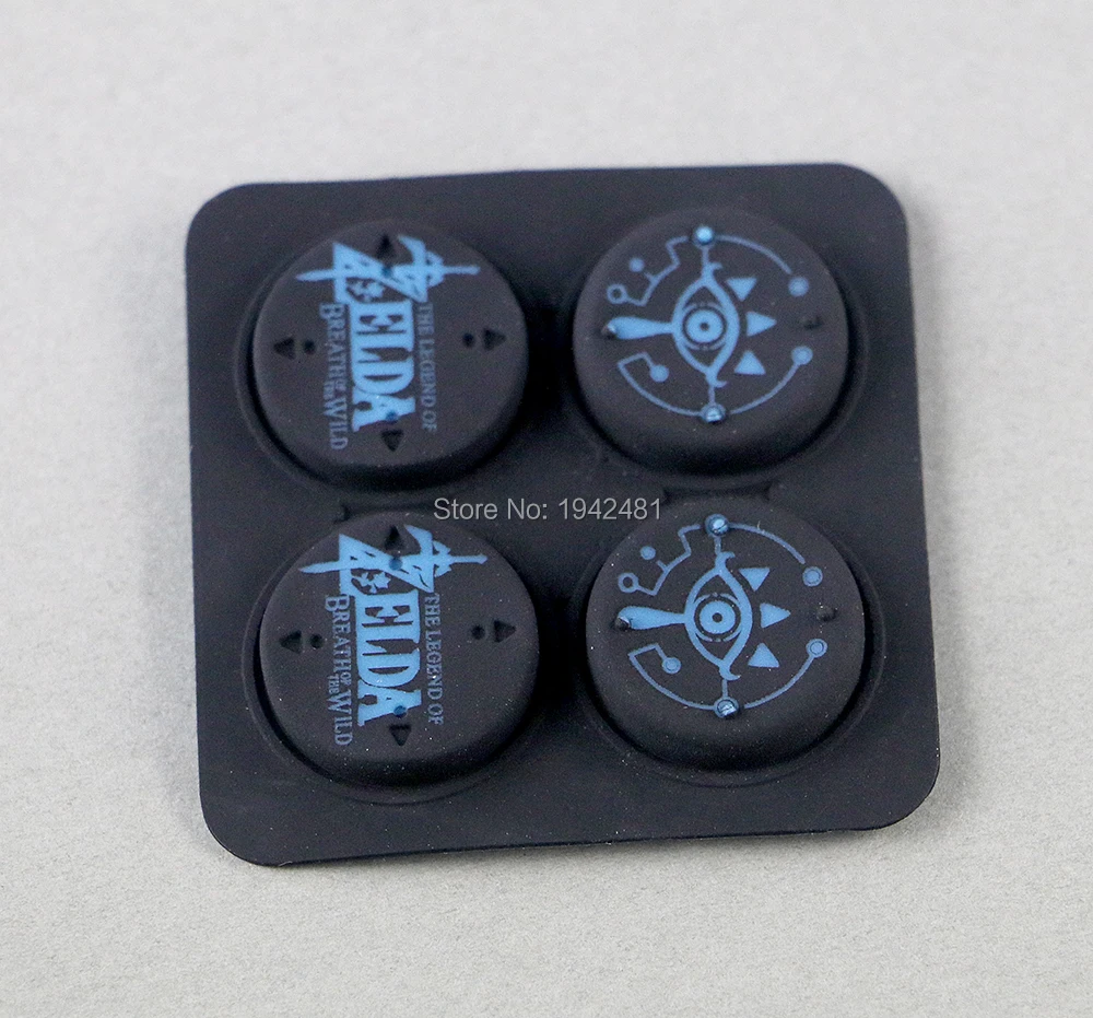 2 juegos de tapas de Joystick de silicona para Nintendo Switch NS Rocker, tapas de botón de agarre de pulgar con corona de una pieza, cubierta de piel - imagen 3