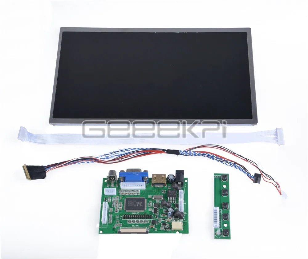 GeeekPi 10,1 zoll 1366*768 LCD Screen Display TFT Monitor für Raspberry Pi / Windows - imagen 2
