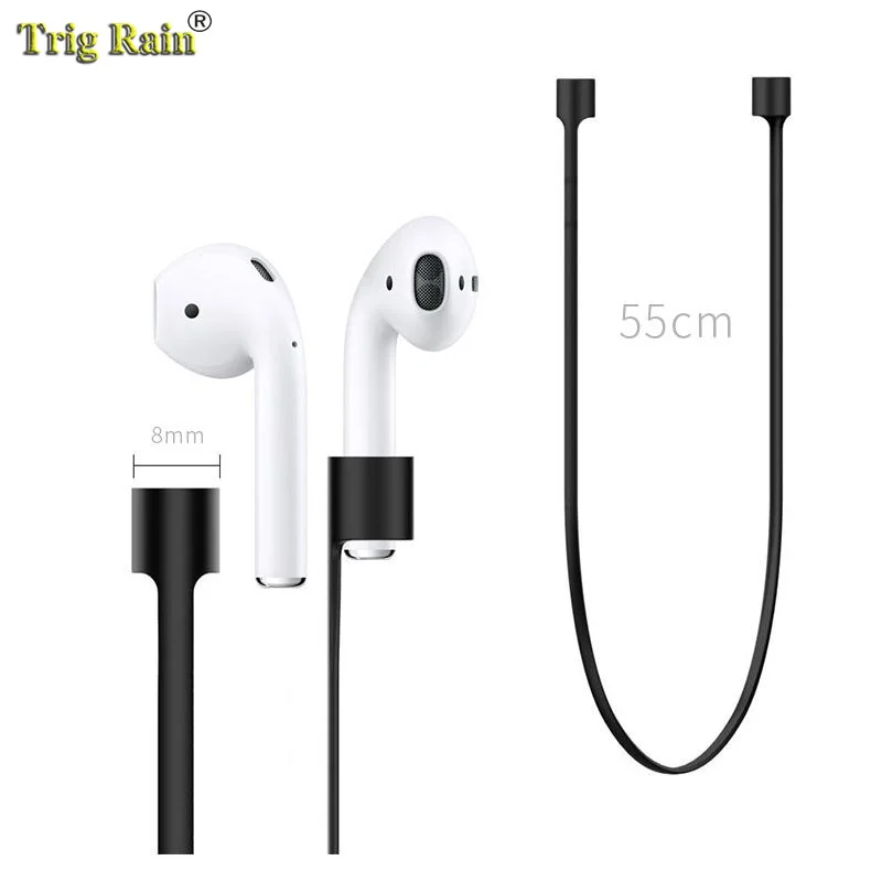 Correa de auriculares para Airpods, correa antipérdida, cuerda para auriculares Bluetooth, Cable de silicona - imagen 2