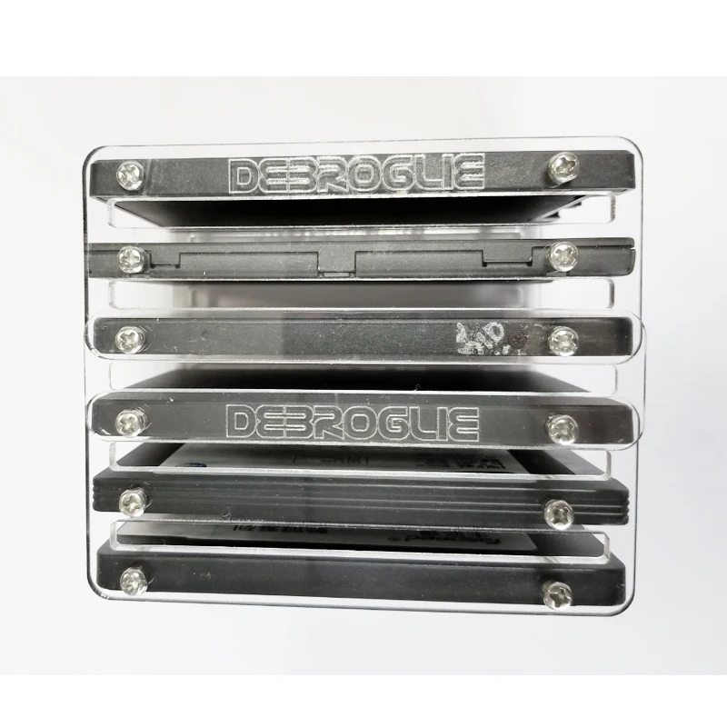 2F DIY2,5 pulgadas disco duro de estado sólido SSD soporte acrílico caja de disco duro disco duro externo DE088 - imagen 5