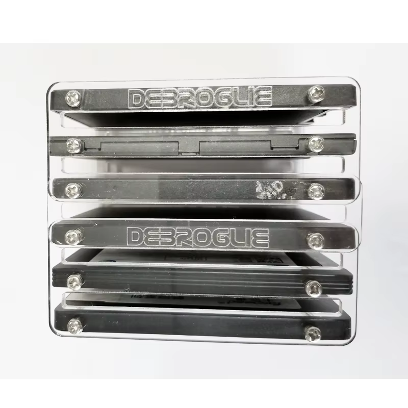 2F DIY2,5 pulgadas disco duro de estado sólido SSD soporte acrílico caja de disco duro disco duro externo DE088 - imagen 5