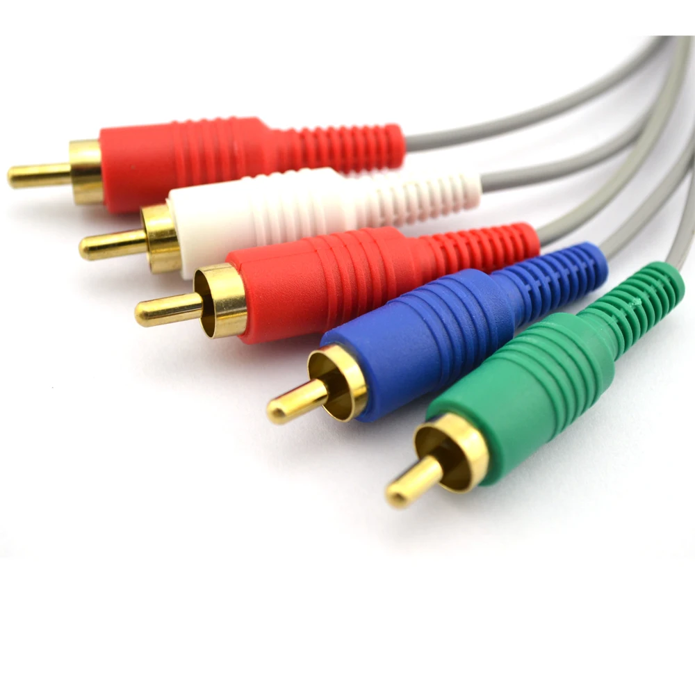 Cable componente de 1,8 m, 1080P, Cable de Audio y vídeo HDTV para consola Wii /Wii-U, Cable adaptador AV, línea 5RCA - imagen 2