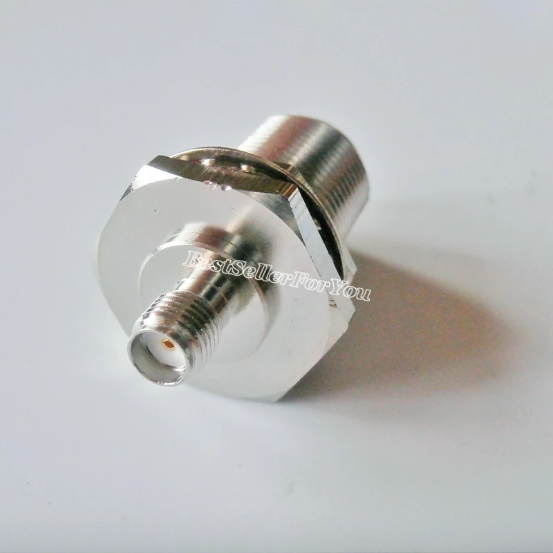 1 Conector hembra tipo N a hembra SMA, Conector de montaje RF, adaptador B