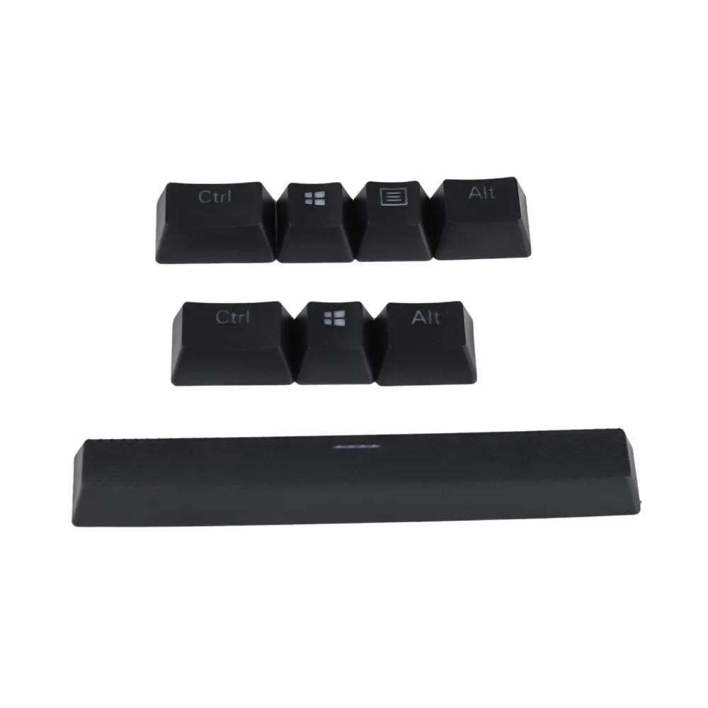 YMDK PBT teclas especiales para Corsair, Logitech Razer, Coolermaster, blanco y negro, 8 teclas - imagen 4