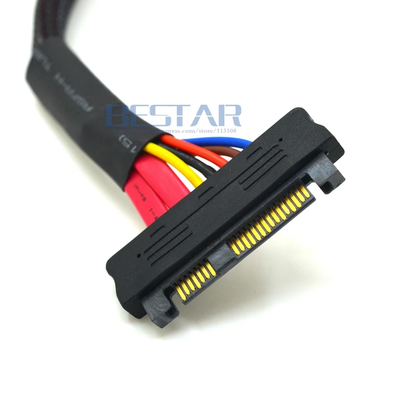50CM 0,5 M SAS SFF 8482 Cable macho a hembra unidad de disco duro SFF8482 SAS SFF-8482 Cables de extensión de 29 pines - imagen 4