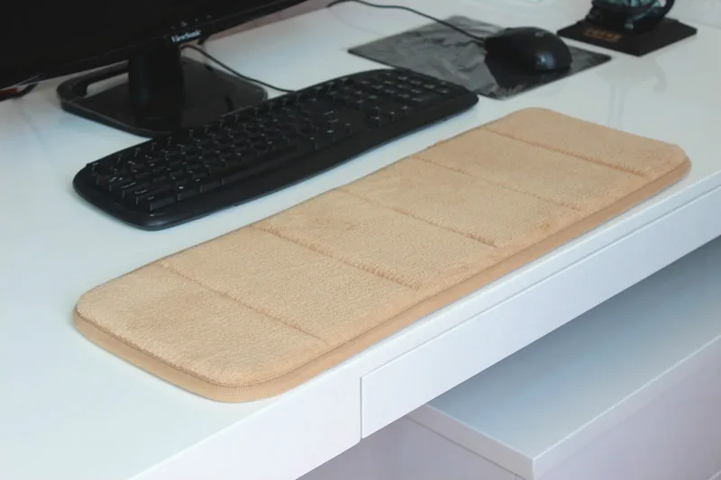 Almohadilla para teclado de algodón con memoria Ultra, suave, absorbente del sudor, antideslizante, para muñeca y codo, regalo para mesa de oficina, ordenador de escritorio - imagen 5