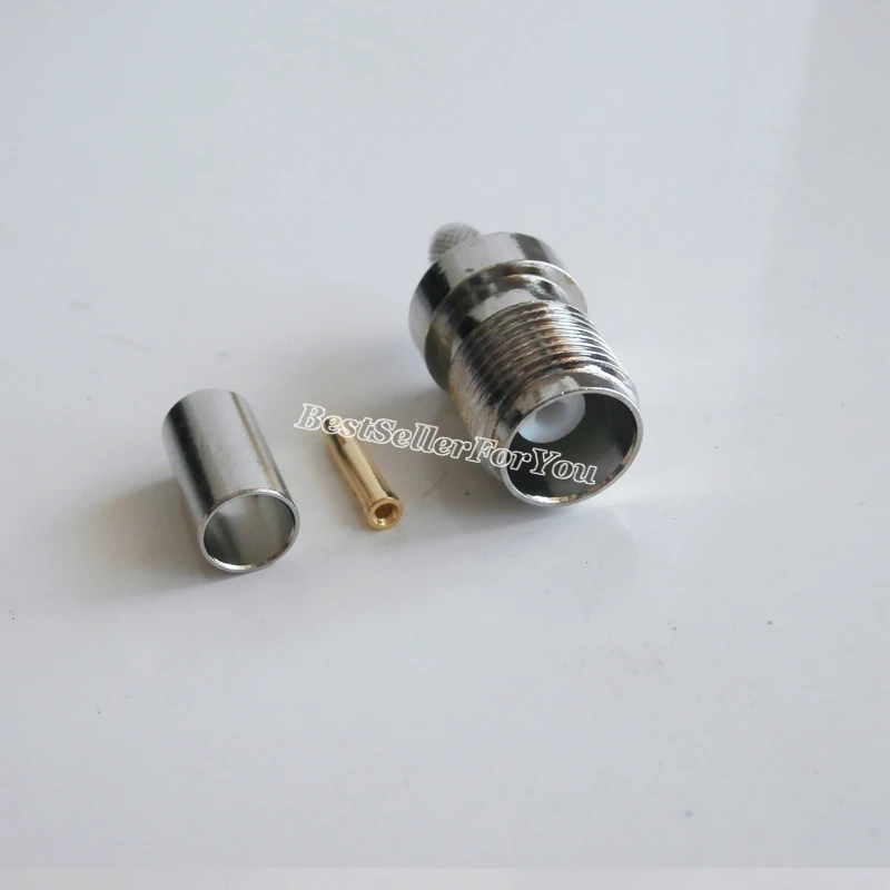 Conector TNC Hembra Coaxial – Compatible RG58 RG142 LMR195 RG400