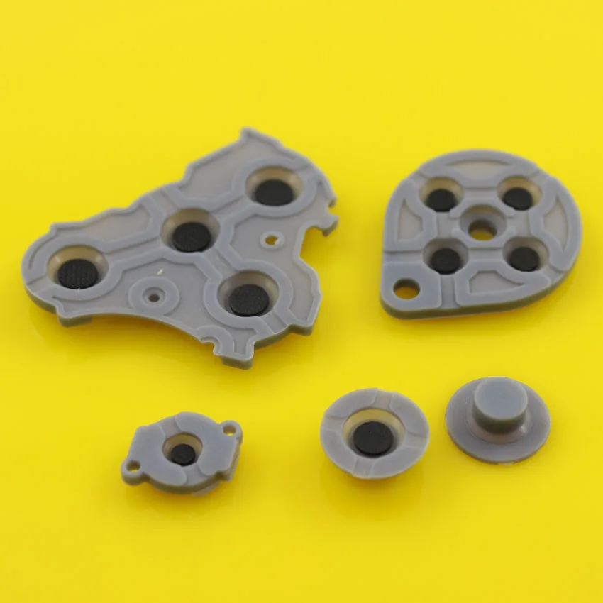 ChengHaoRan-almohadilla de goma conductora para ngc, controlador de color negro y gris para GAMECUBE, 10 juegos por lote