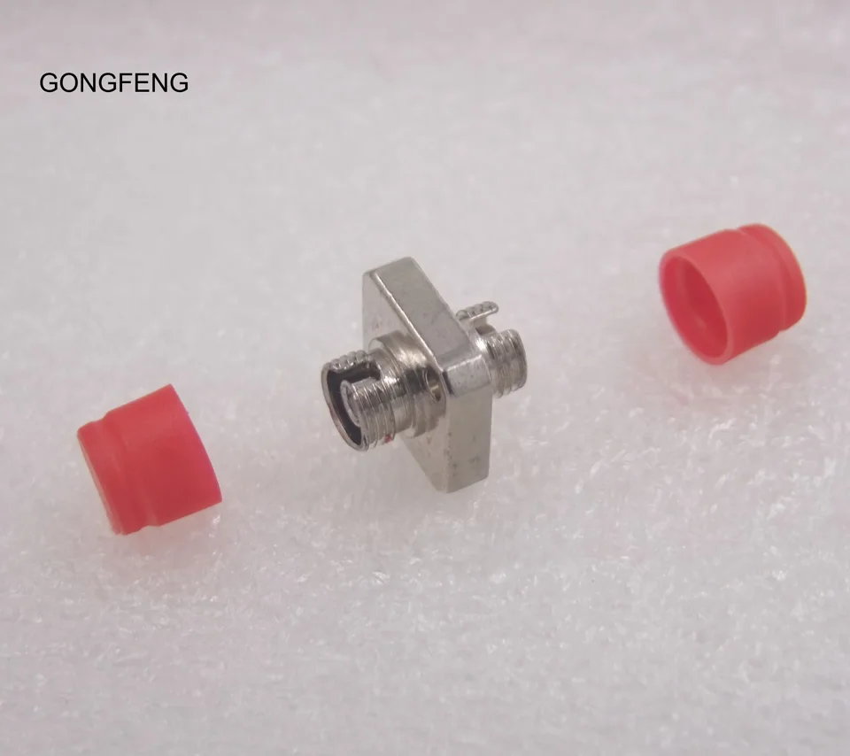 GONGFENG-Adaptador de conector de fibra óptica FC/PCFC/APC, acoplador de aleación de zinc de una sola pieza, brida especial, venta al por mayor, 100 Uds. - imagen 2