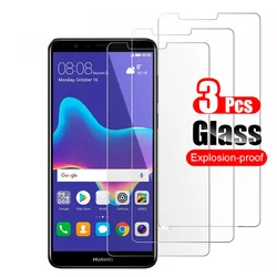 Huawei Y9 (2018) 3 Piezas Protector de Vidrio Templado 9H Premium