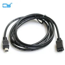 Cable Mini USB B Macho-Hembra – Negro