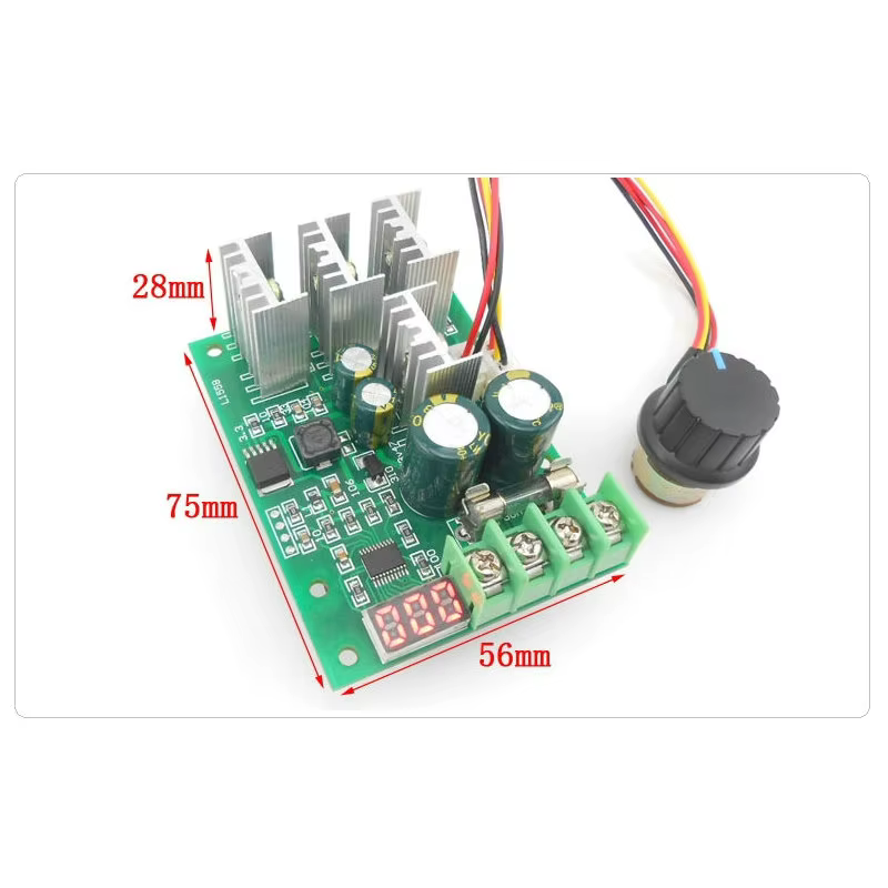 Regulador PWM Motor DC 30A 9-60V con Pantalla Digital Ajustable - imagen 2