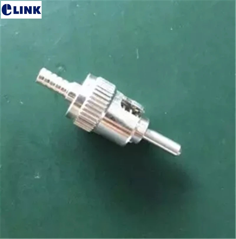 Kits de conectores de fibra óptica ST, 10 Uds. Con virola de metal, diámetro interior = 1,0mm, diámetro exterior = 2,5mm, agujero grande, envío gratis ELINK