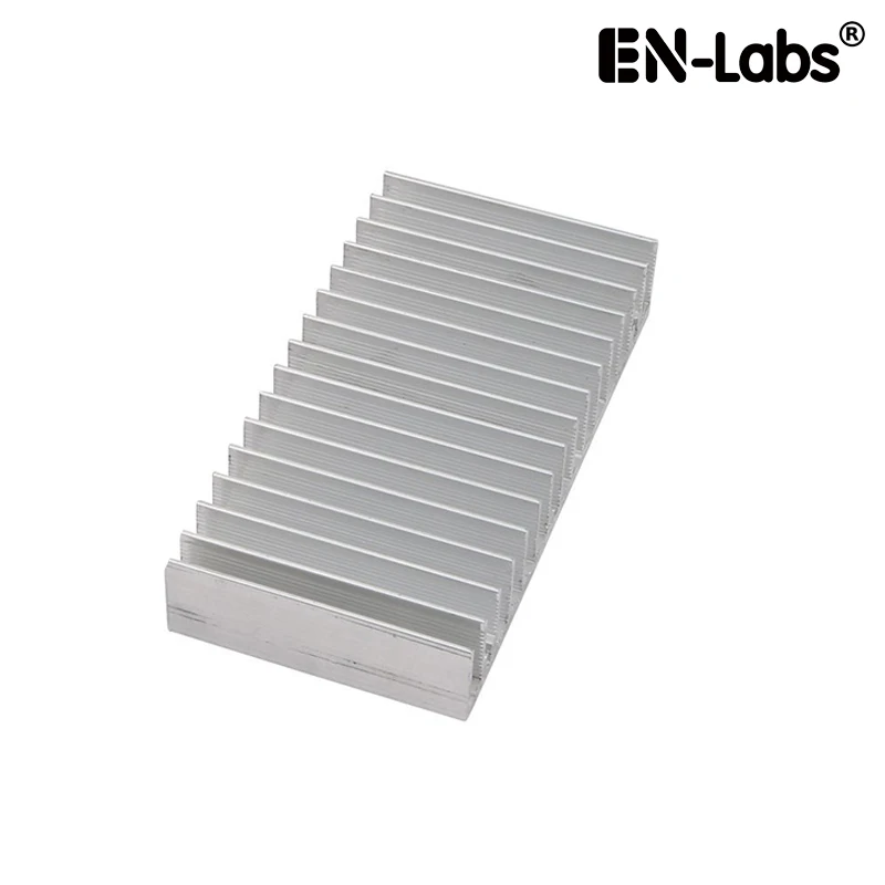 En-labs-disipador de calor de aluminio, disipador de calor de 100x40x18mm para proyector de chips, amplificador de potencia LED VGA RAM para coche, disipación de calor IC