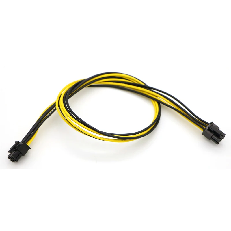 Cable de alimentación UL1007 16AWG PCI-E 6 pines macho a macho para tarjeta de vídeo GPU ETH Ethereum PCI-E fuente de alimentación GPU - imagen 2