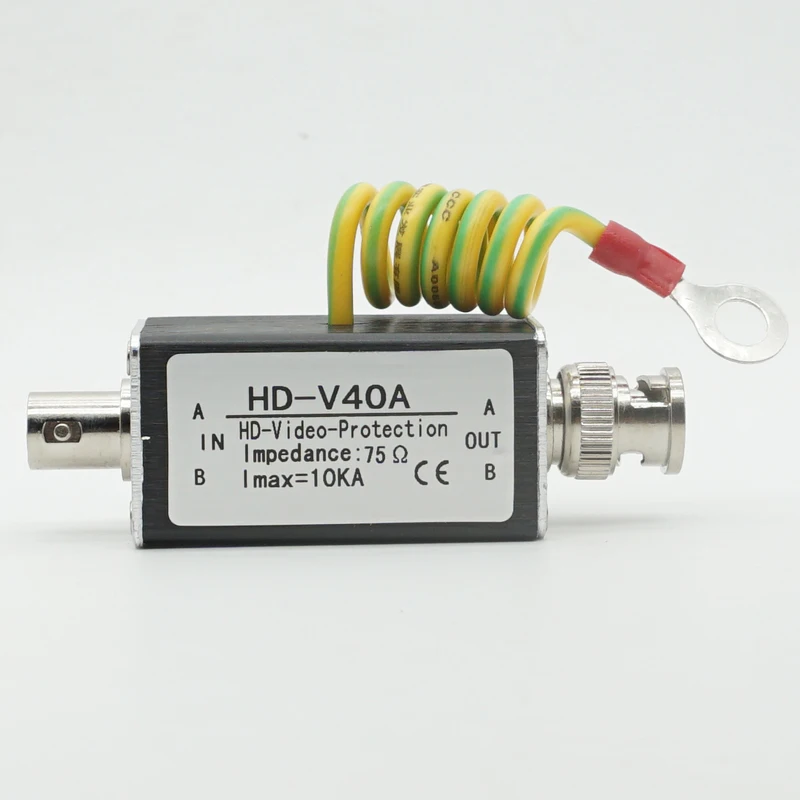 Cable Coaxial BNC para vigilancia CCTV, Monitor de cámara de seguridad, Protector contra sobretensiones, dispositivo de protección contra rayos