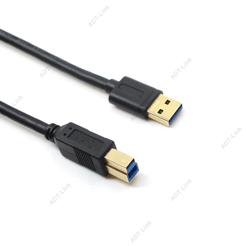 Cable de impresora USB 3.0 chapado en oro tipo B macho a macho para impresora de etiquetas Canon Epson HP ZJiang-Cable DAC de alta velocidad - imagen 3