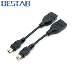Cable OTG Mini USB A/B Hembra – Handycam DV DC y Tableta