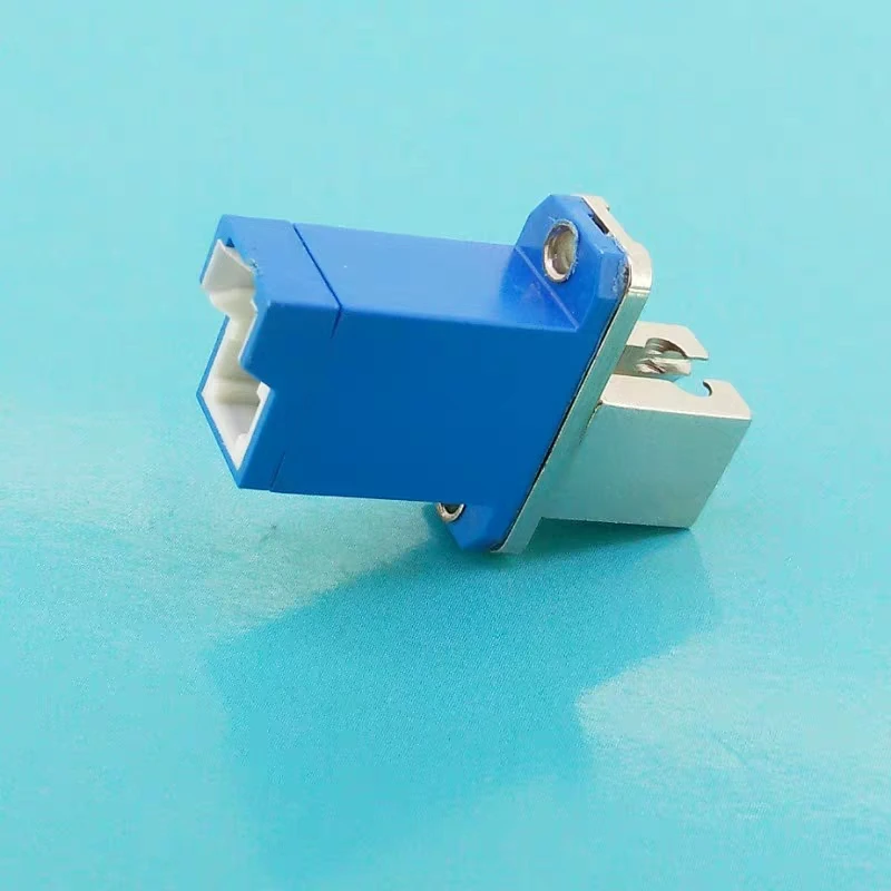 Adaptador híbrido E2000 LC, conector de fibra óptica FTth azul hembra a hembra, acoplador SM MM UPC E2000-LC, precio al por mayor, ELINK - imagen 4
