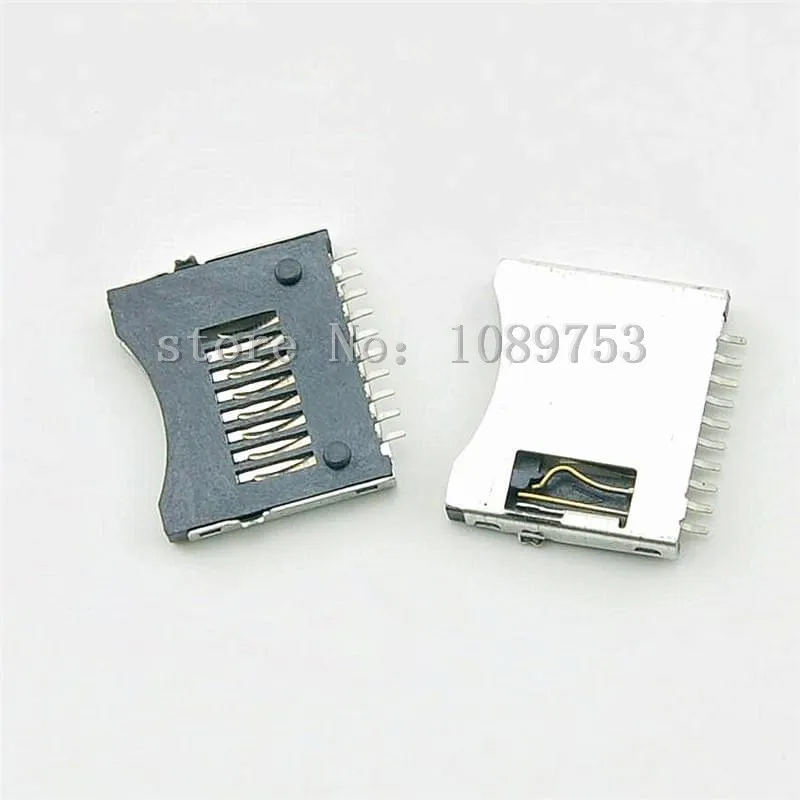 2Pcs Micro SD TF Memory Card Sockets Connectors Slot Holder Plug Adapter DIY_