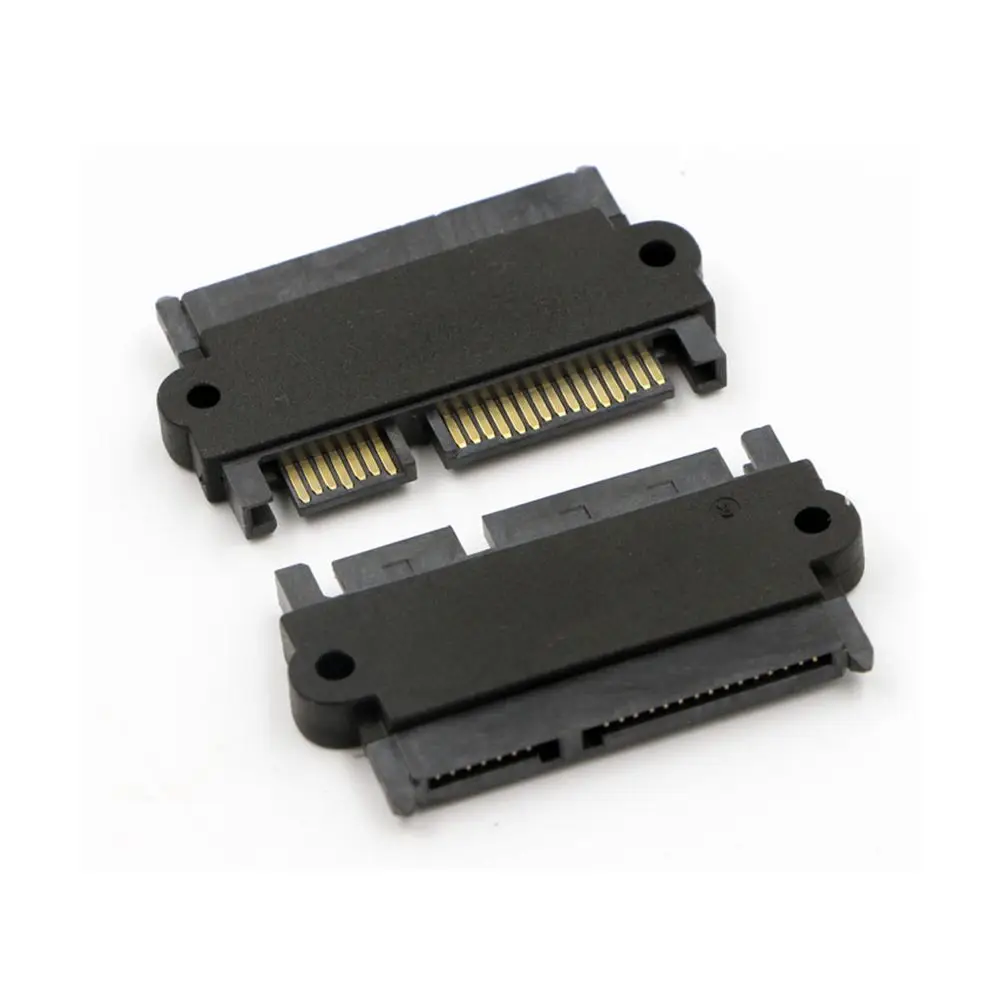 2 unids/lote SATA 7 + 15 venta al por mayor Slimline alta calidad 22 pines macho a hembra adaptador de extensión convertidor