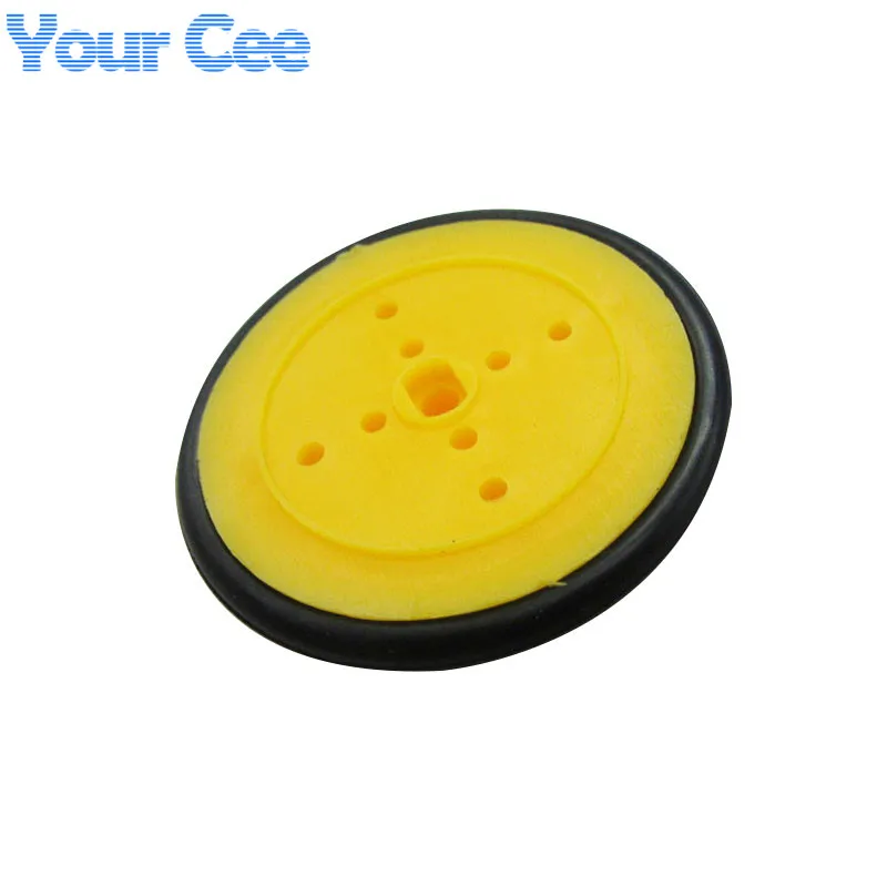 50 uds/5 uds inteligente pequeño chasis de neumático de coche inteligente 40mm rueda de chasis de Robot de plástico - imagen 3