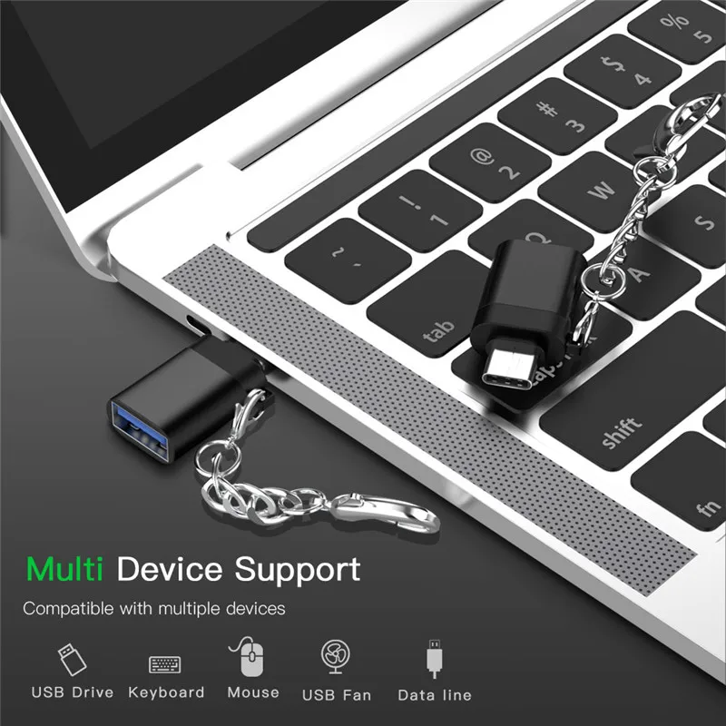 Adaptador USB tipo C a USB 3,0, Cable convertidor de sincronización de datos OTG para Xiaomi, Huawei, Samsung, ratón, teclado, disco Flash USB - imagen 4