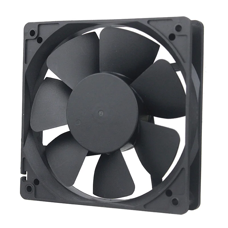 40 piezas de doble bola 120mm 12025 EC ventilador sin escobillas AC 110V 115V 120V 220V 240V ventilador Axial 120x120x25mm viene con parrillas - imagen 4