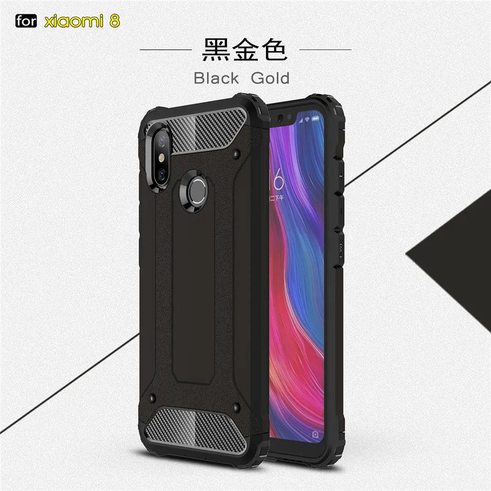 HereCaseStrong Hybrid Tough Shockproof Armor Phone Back Case For Xiaomi Mi8 SE Mix2S Mi5X 6X Redmi 5A Note 5A Rugged Impact Cover (15)
