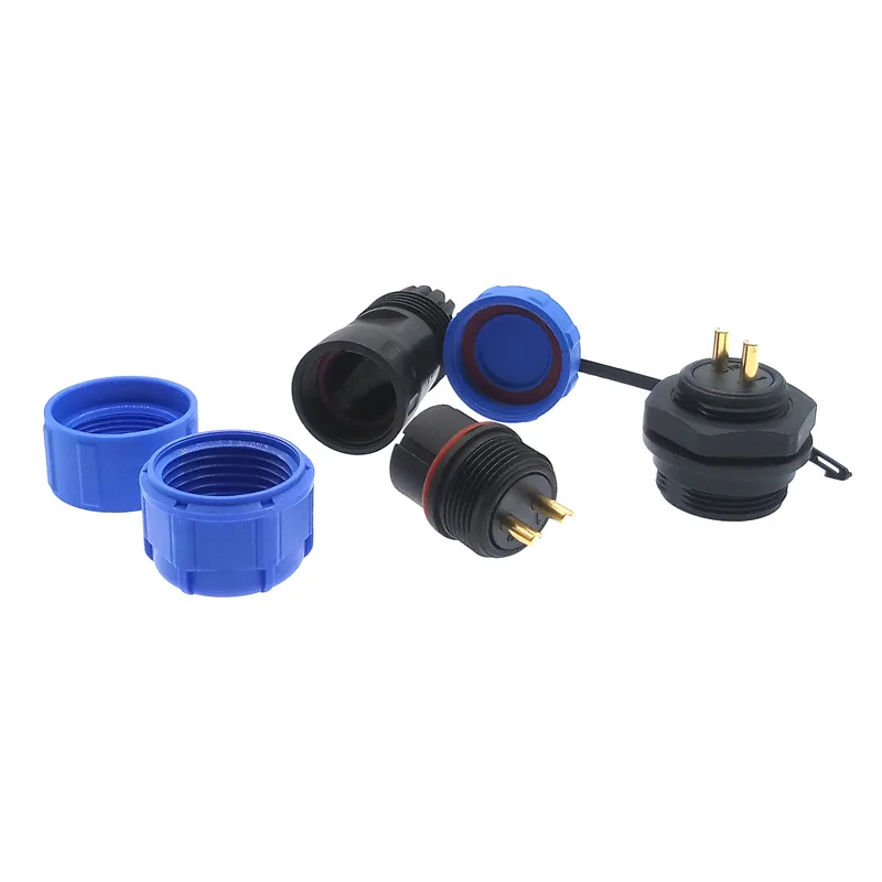 SP1710 Conector impermeable SP1712 IP68 Conectores de 2 pines SP17 tuerca trasera 3 pines 4 pines 5 pines 7 pines 9 pines - imagen 5