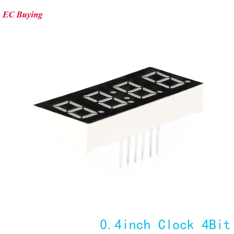 5 uds 0,4 pulgadas pantalla de 7 segmentos 4 bits LED rojo tubo Digital segmento de ánodo común reloj Led electrónico DIY - imagen 4