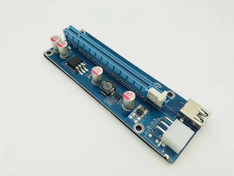 Tarjeta vertical VER 006C PCI-E de 60CM, Cable USB 100, SATA a 6 pines, para miner bitcon ETH, tarjeta elevadora de minería, envío rápido, 3,0 Uds. - imagen 2