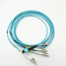 Cable Fibra Óptica MPO OM4 – MTP Hembra a 4xLC Duplex 8 Núcleos
