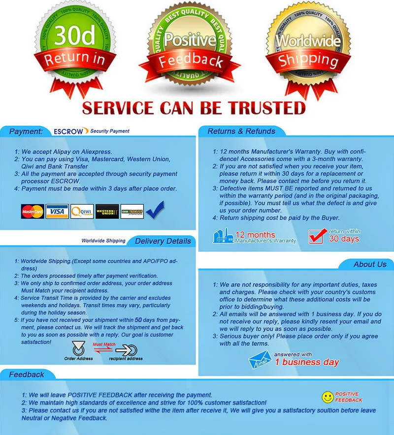 Un volante para un servicio en el que se puede confiar