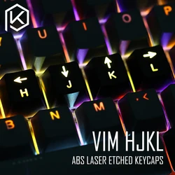 Keycaps Vim ABS Retroiluminadas – Perfil OEM Glow
