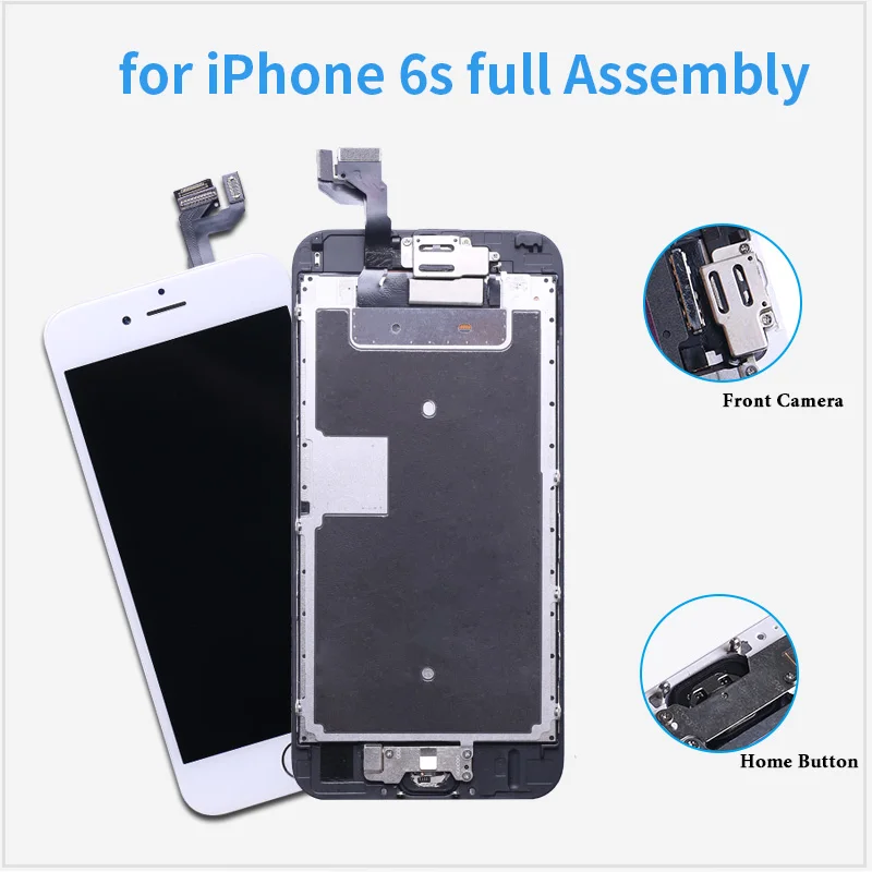 AAA +++ LCD montaje completo para iPhone 5 SE 5C 6 6P 6S 6S plus 7plus 8 plus para iPhone 7 pantalla completa + cámara frontal + altavoz de oreja - imagen 3
