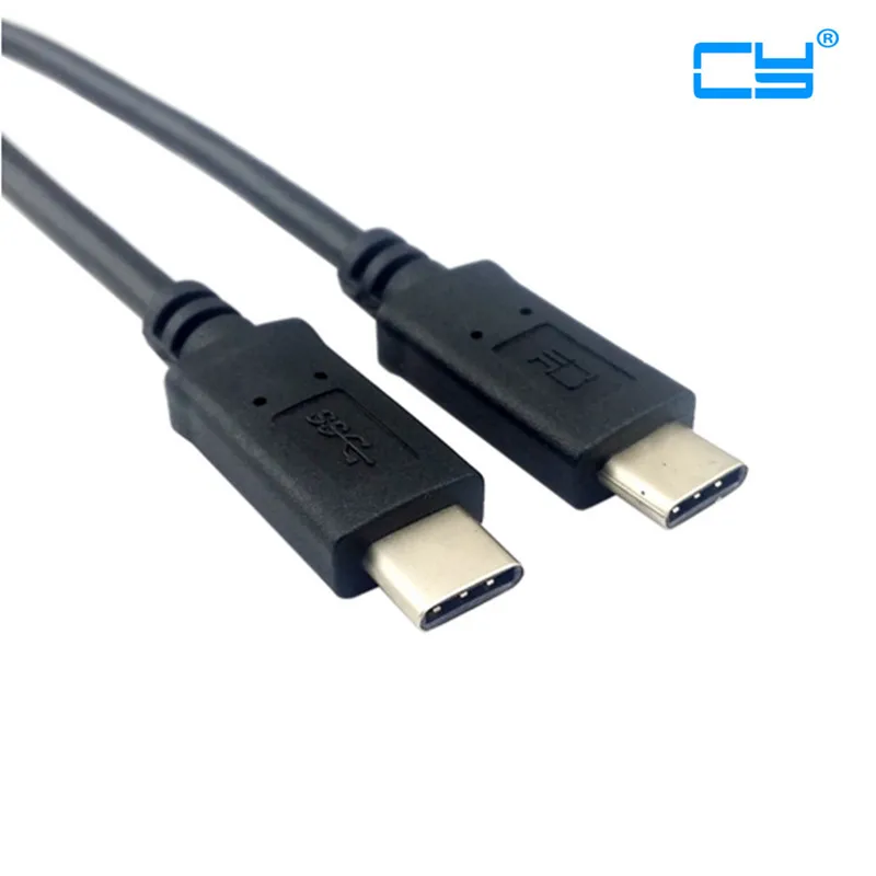 Cable de datos macho a macho para tableta, teléfono y unidad de disco duro, conector USB 3,1 tipo C, USB-C de 30cm - imagen 2