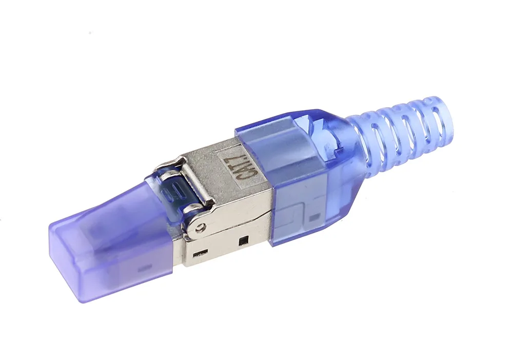 Cable Matters-Paquete de 2 conectores modulares sin herramientas, conector RJ45 Cat 7/Cat6A, conector Cat7, 23/24AWG - imagen 3