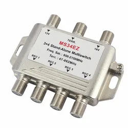 MS34EZ MultiSwitch 3x4 FTA Satélite DVB-S2/T2 LNB