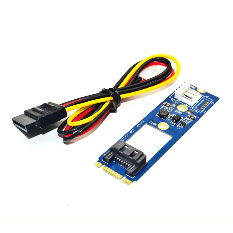 M.2 7 pines SATA III 3 7 pines SATA3.0 Kabel SSD adaptador tarjeta convertidora para NGFF 2242 2260 2280 SSD HDD