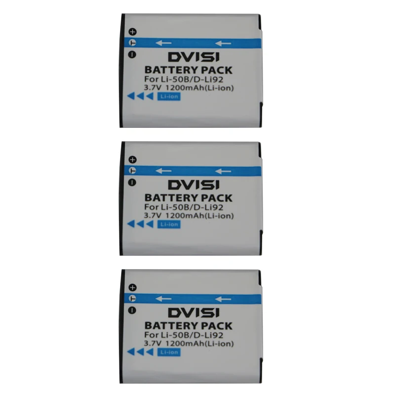 DVISI 3,7 V 1200mAh LI-50B LI 50B LI50B batería de cámara para Olympus LI-50B LI 50B LI50B para Pentax D-LI92 XZ-1 SP-800UZ SZ-30MR - imagen 4