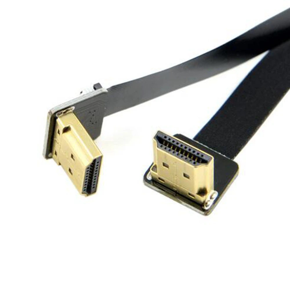 Cable plano HDTV FPC macho a macho compatible con HD de 90 grados en ángulo de 0,2 M para fotografía aérea multicóptero 10CM 50CM - imagen 4