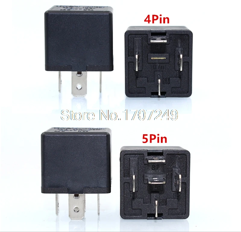 Relé CHNT para luces de ventilador de aire acondicionado, relé de luz cercana y lejana, JD1912, JD1914, JD2912, JD2914, 12V/24V, 4 pines/5 pines, 40a - imagen 2