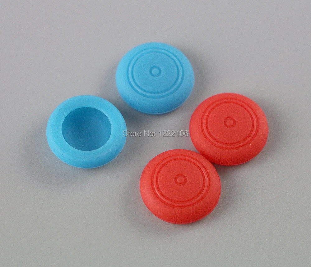 4 Uds. Tapas de Joystick, cubierta de tapa de botón de palanca de pulgar con agarre analógico de silicona colorida para Nintendo Switch NS NX, accesorios - imagen 3