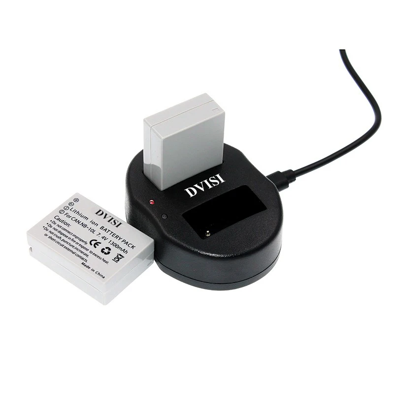 4 Uds NB-10L NB10L batería de cámara recargable con cargador Dual USB para Canon G1X G15 G16 SX40HS SX50HS SX60HS SX40 SX50 SX60 HS - imagen 2