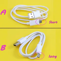 Cable USB JCD para carga mando PS4 y Xbox One Blanco/Negro