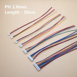 Cable JST PH 2.0mm 10 Pines 26AWG 30cm Conector Electrónico